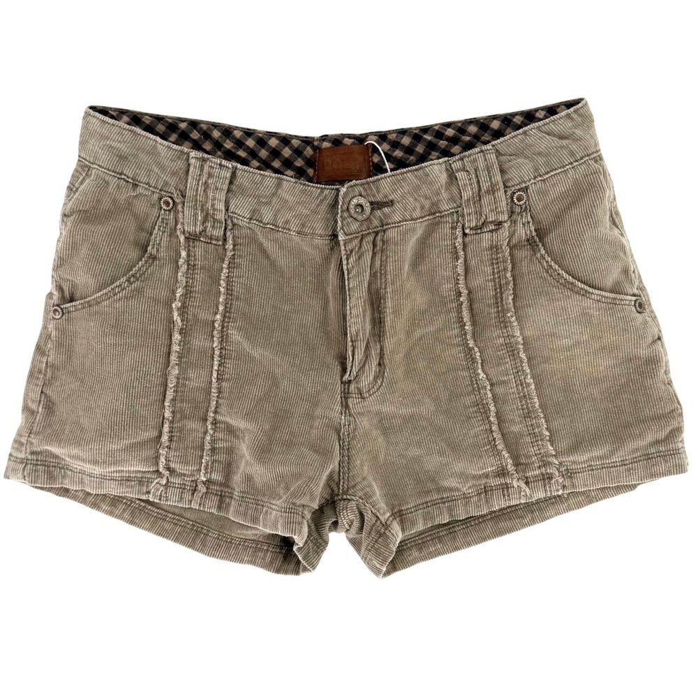 POL Corduroy Shorts Festival‎ Tan Size S Distressed Frayed Hem Boho NWOT